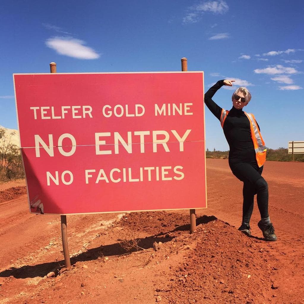 Alex onsite at Telfer mine in Australia. Image: Alex Moss
