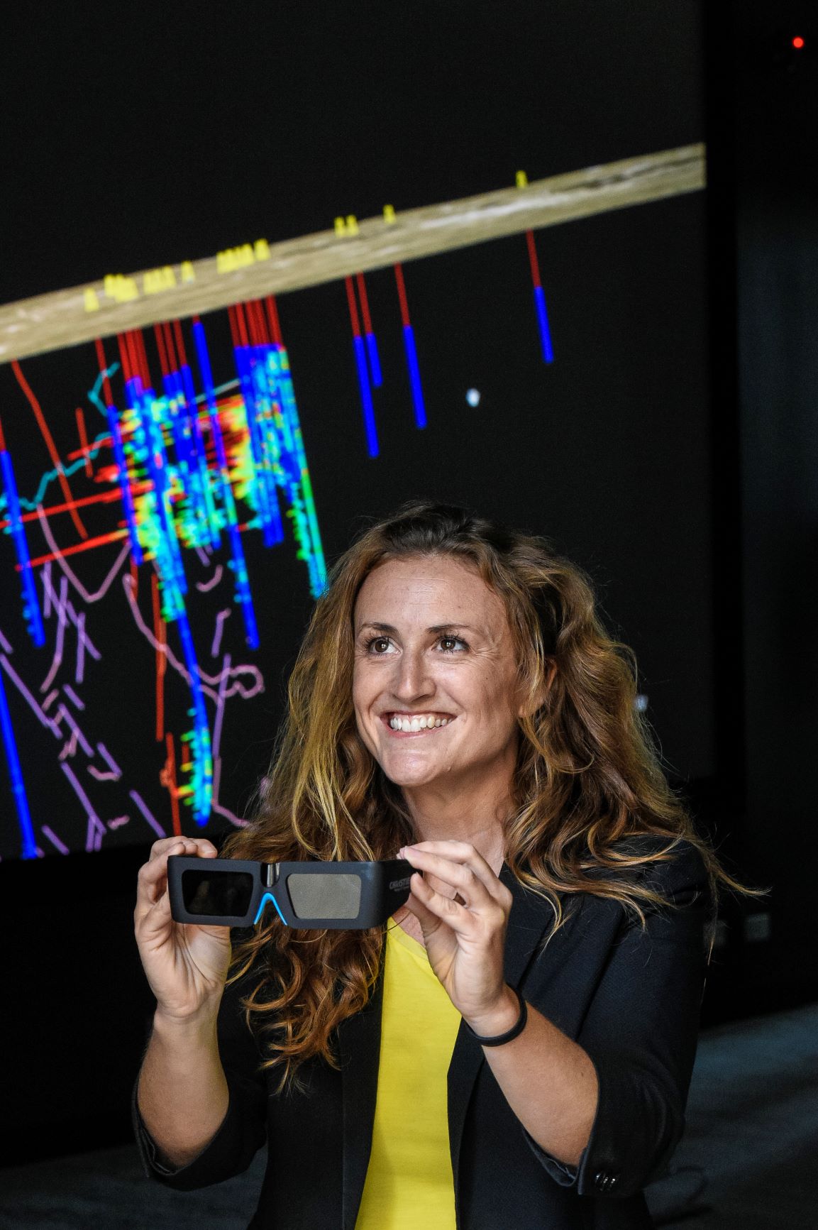 Unearthed's Holly Bridgwater prepares to don 3D glasses