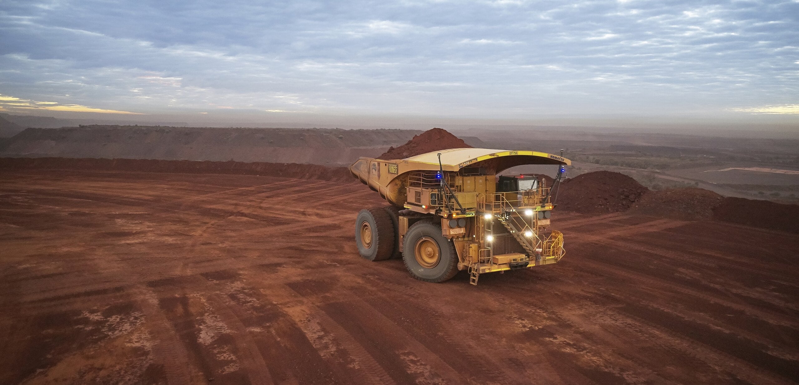 An autonomous haul truck at FMG's operations in the Pilbara, Australia. Image: Fortescue Metals Group