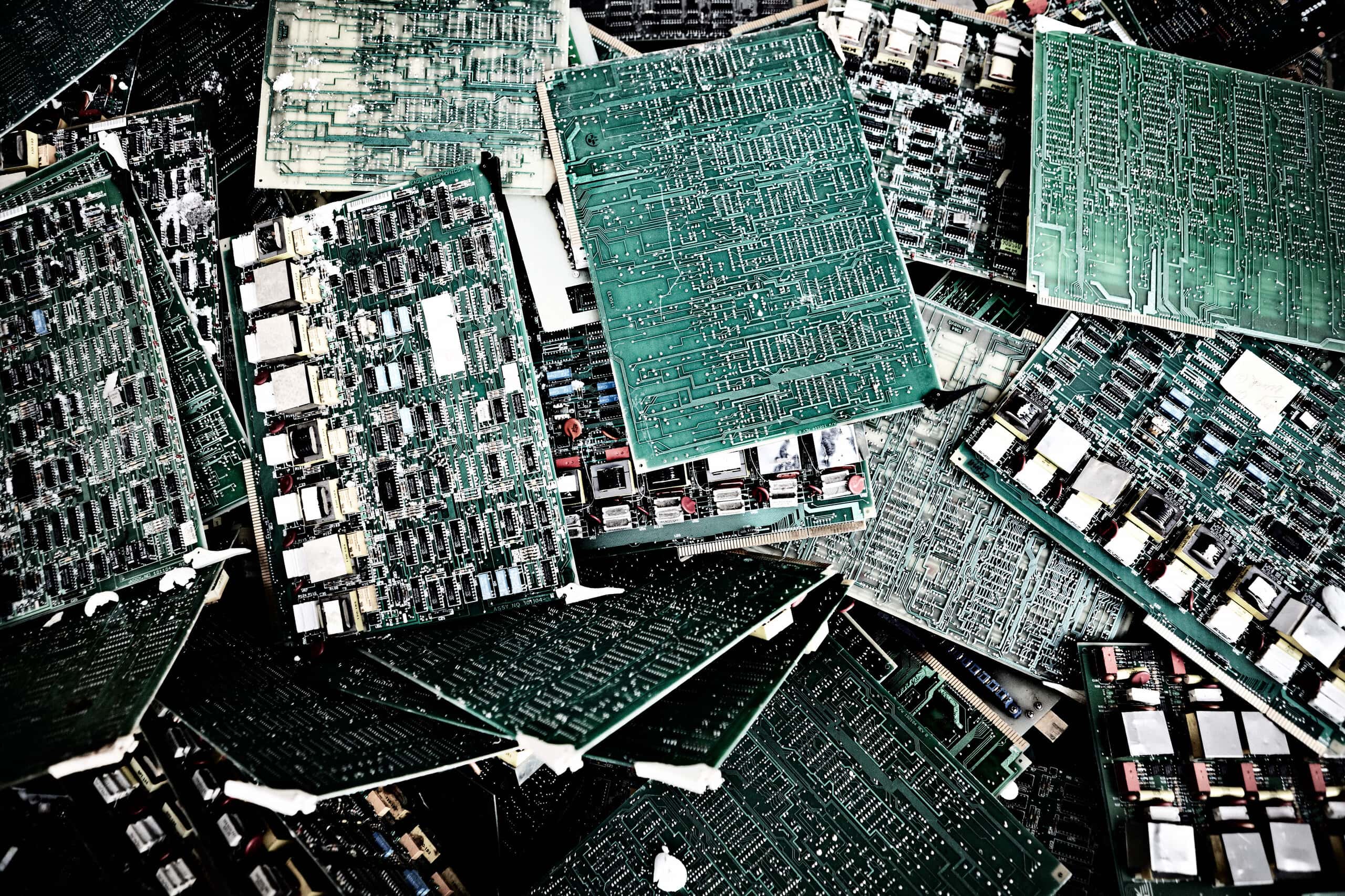 Computer chips await recycling. Image: Boliden/Stefan Berg