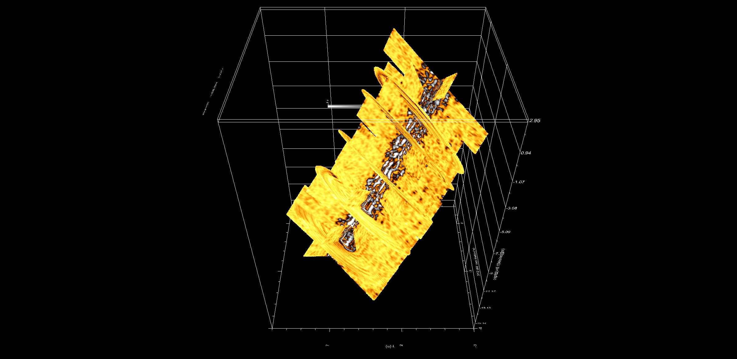 Sustainable mining by drilling 4 A 3D model based on the results of Novamera's patent-pending borehole radar technology. The vein system is shown in the centre. Image: Novamera